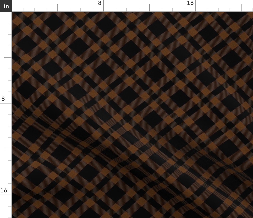 Black and Brown Plaid