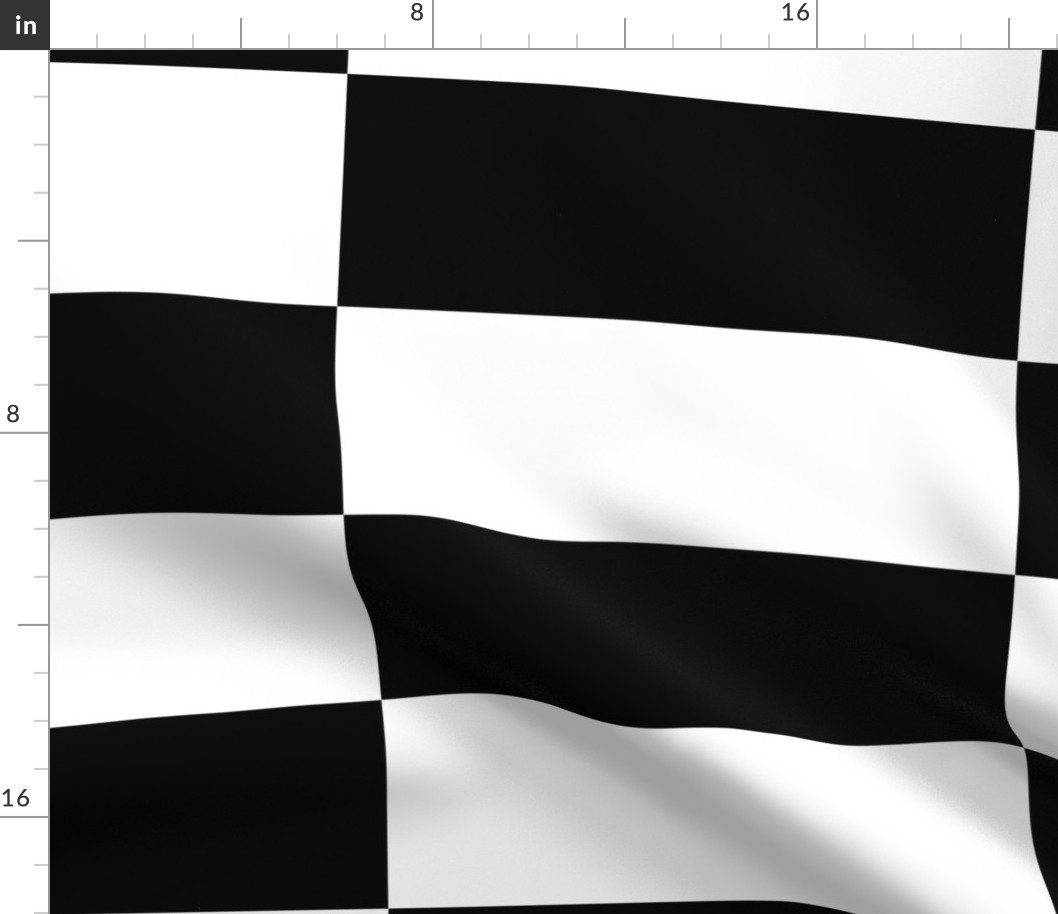 White and Black Checkerboard