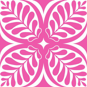 Fern Block Flamingo