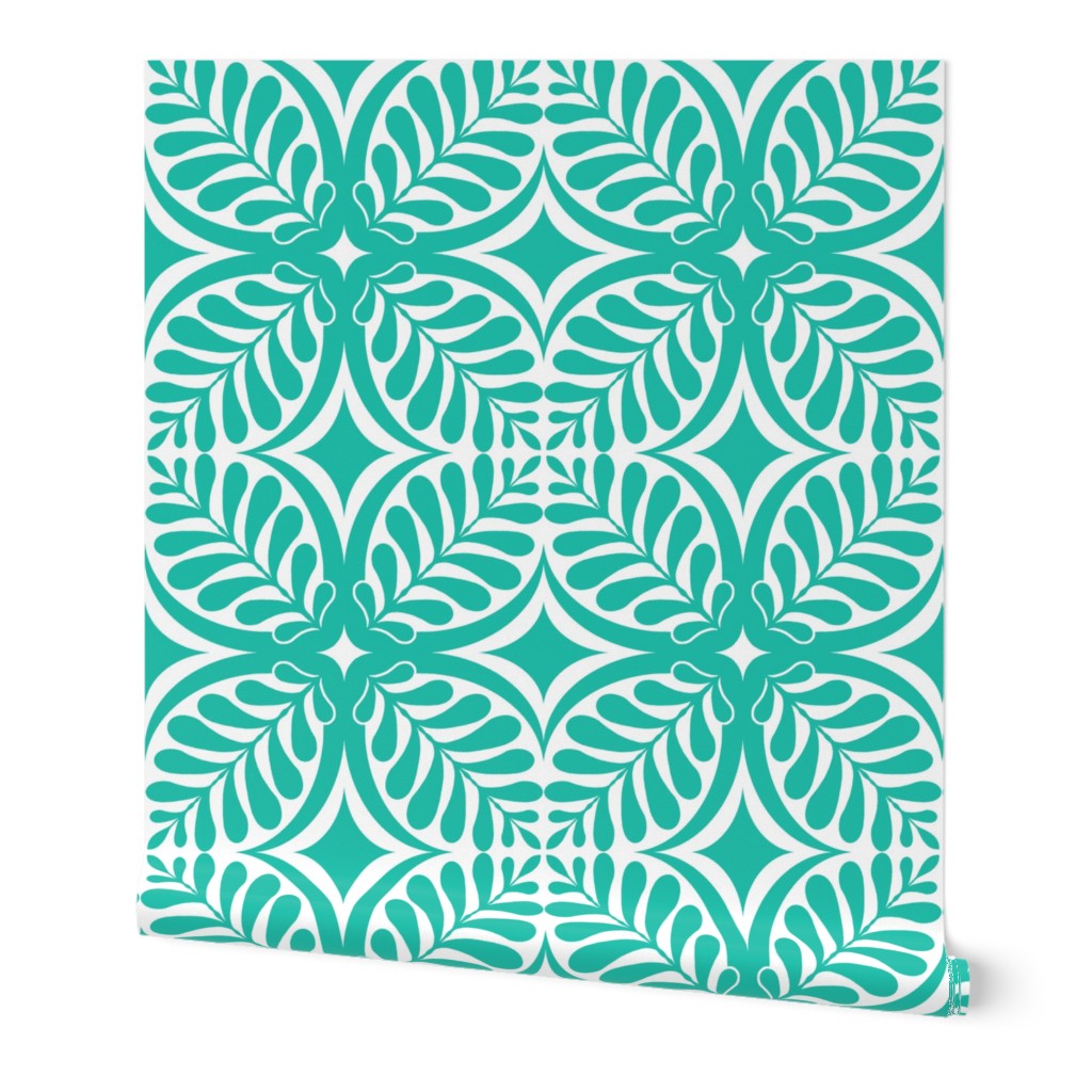 Fern Block Turquoise