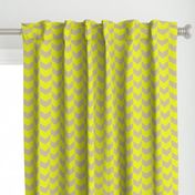 Herringbone Neon Yellow on Natural