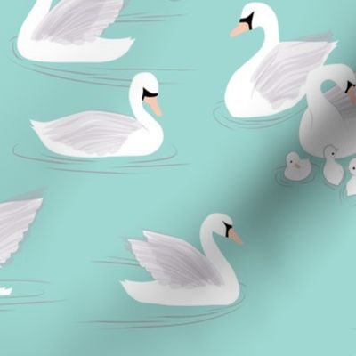 Swans on the Lake