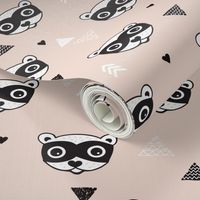 geometric woodland animals raccoon skunk geometric arrows gender neutral kids design