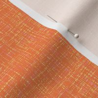 spring quilt orange barkcloth