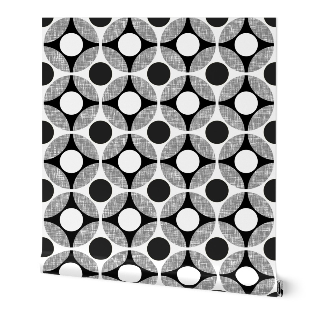 UK Mod Geometric in black + white (JUMBO) by Su_G_©SuSchaefer