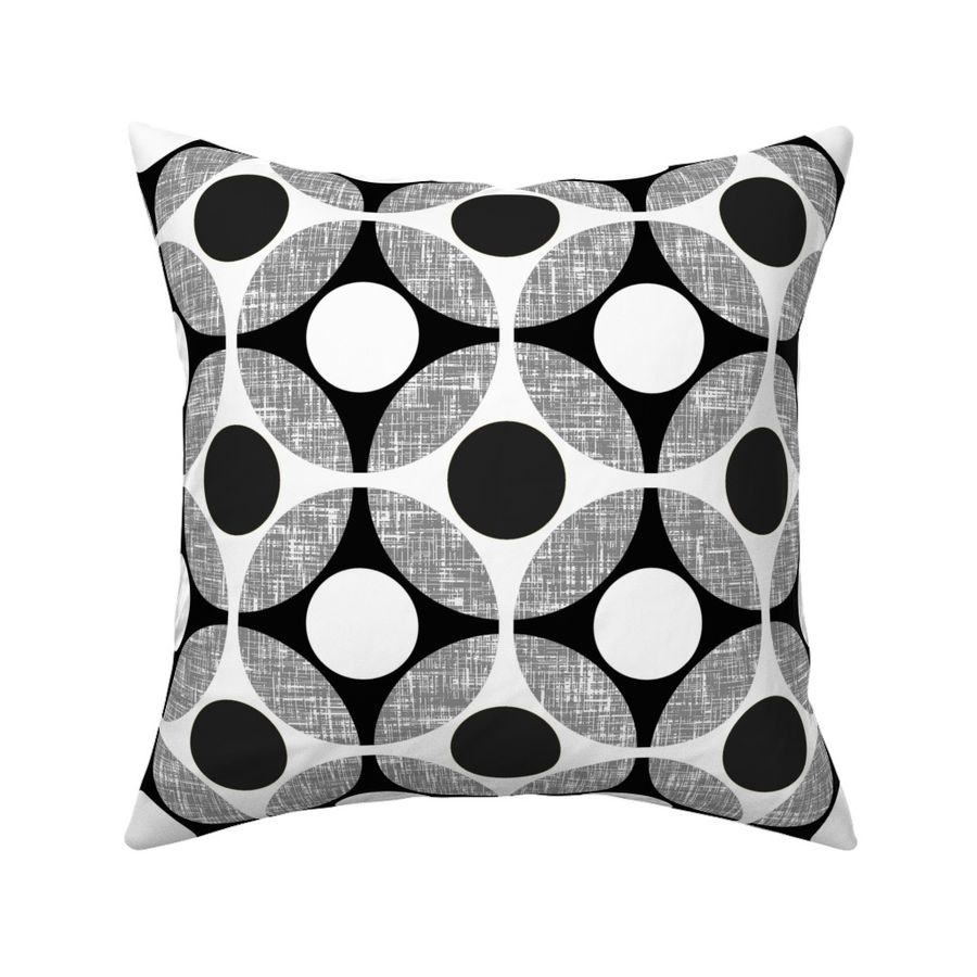 UK Mod Geometric in black + white by Su_ - Spoonflower