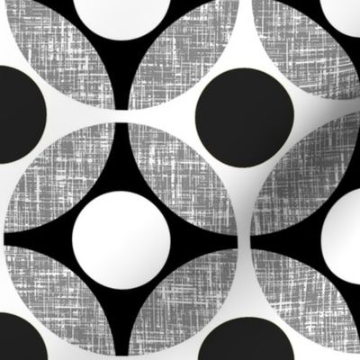 UK Mod Geometric in black + white (JUMBO) by Su_G_©SuSchaefer