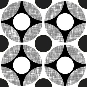 UK Mod Geometric in black + white (JUMBO) by Su_G_©SuSchaefer