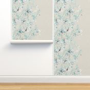 Birds + Blossoms Border Print