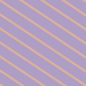 Lavender Herb and Toasted Almond Wide Stripe