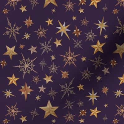 Steampunk Stars - purple