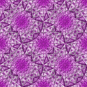 Geometric Star Metallic Purrple