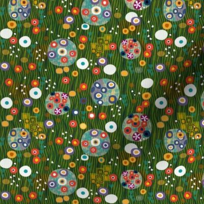 after klimt woman green