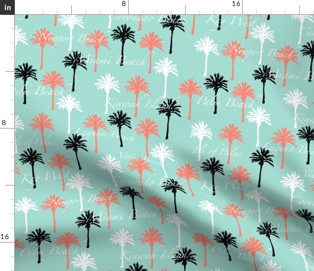 Palm Trees with Beach Cities Script