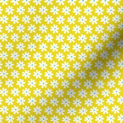 Daisy Chain - Floral Citron Yellow