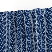 Arcada - Modern Geometric Navy Blue Regular Scale