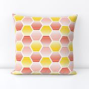 Honey Jive - Retro Geometric Pink Large Scale