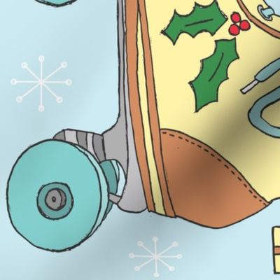 Roller Skate Christmas Stockings Kit
