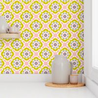 Mattonelle - Moroccan Geometric - Pink & yellow