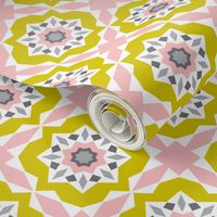 Mattonelle - Moroccan Geometric - Pink & yellow