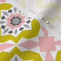 Mattonelle - Moroccan Geometric - Pink & yellow