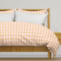 Metro - Midcentury Modern Retro Geometric Fusion Blush Pink & Goldenrod