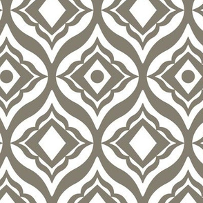 Trevino - Geometric Taupe Large Scale