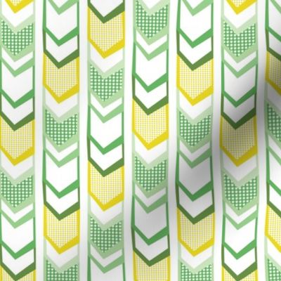 Right Direction - Chevron Stripe Green & Yellow