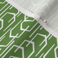 Going Places - Modern Abstract Geometric Green