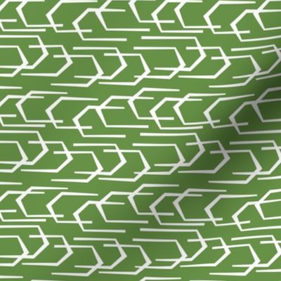 Going Places - Modern Abstract Geometric Green