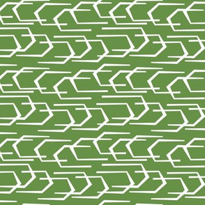 Going Places - Modern Abstract Geometric Green