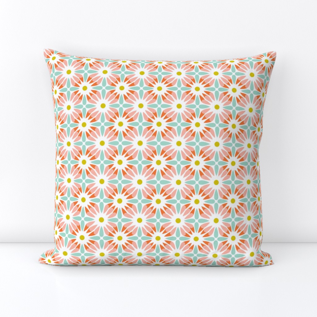 Crazy Daisy - Retro Floral Geometric Regular Scale