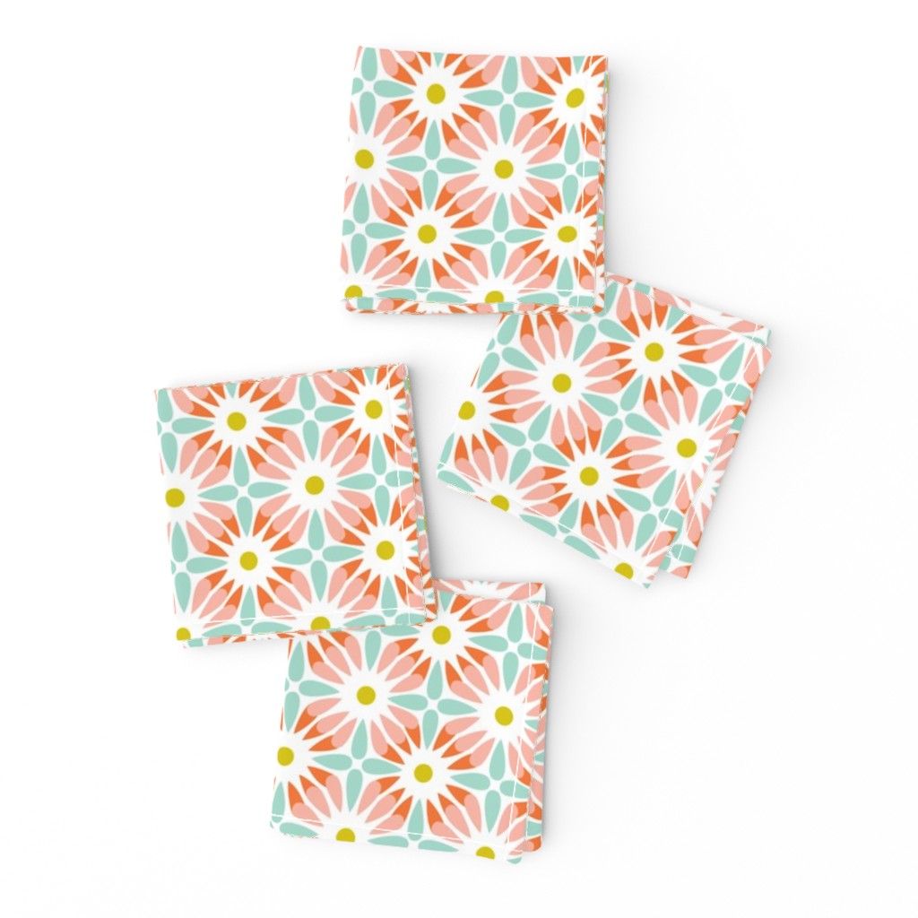 Crazy Daisy - Retro Floral Geometric Regular Scale