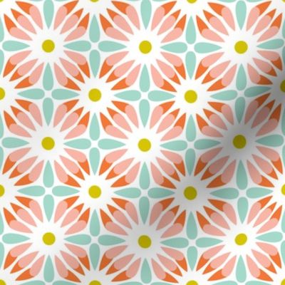 Crazy Daisy - Retro Floral Geometric Regular Scale