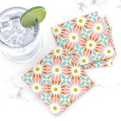 Crazy Daisy - Retro Floral Geometric Regular Scale