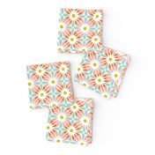 Crazy Daisy - Retro Floral Geometric Regular Scale