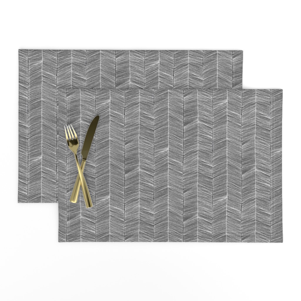 Herringbone - Charcoal