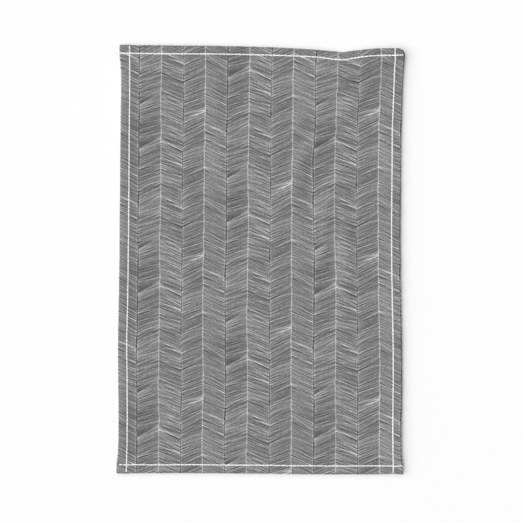 Herringbone - Charcoal