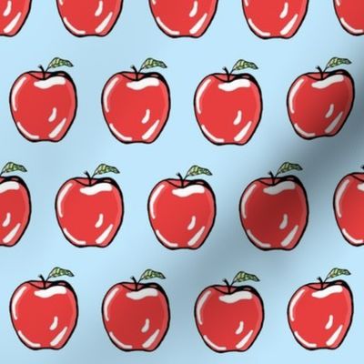 Crispy_Red_Apple_on_Sky_Blue