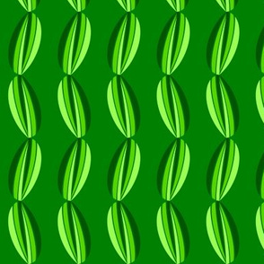 Graphic green tulip 