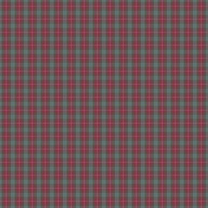 Fraser 1842 red tartan, 1" weathered (1:6 scale)