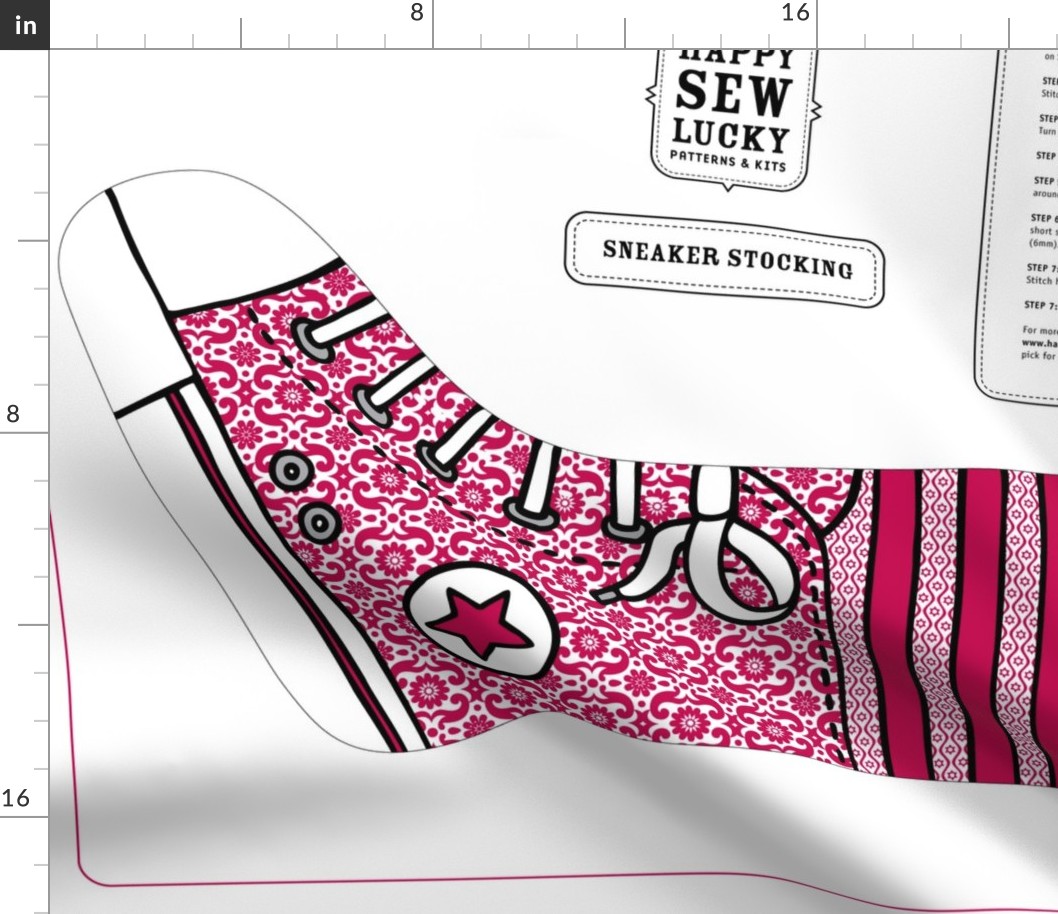 Happy Sew Lucky Sneaker stocking