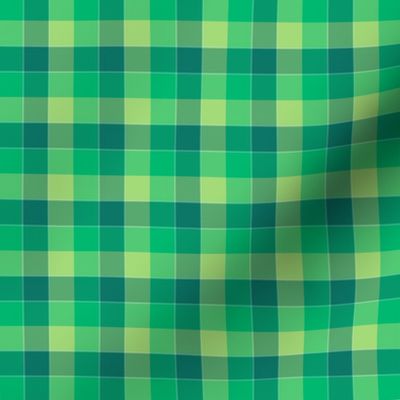 paneled tartan - 1.5" - serene greens