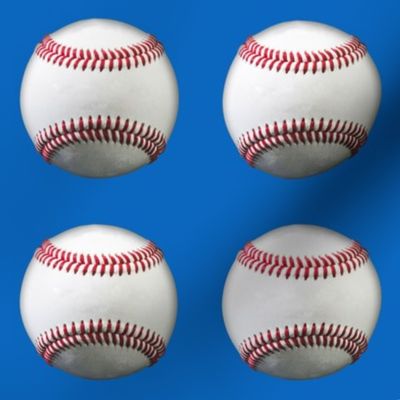 4" baseball charm squares