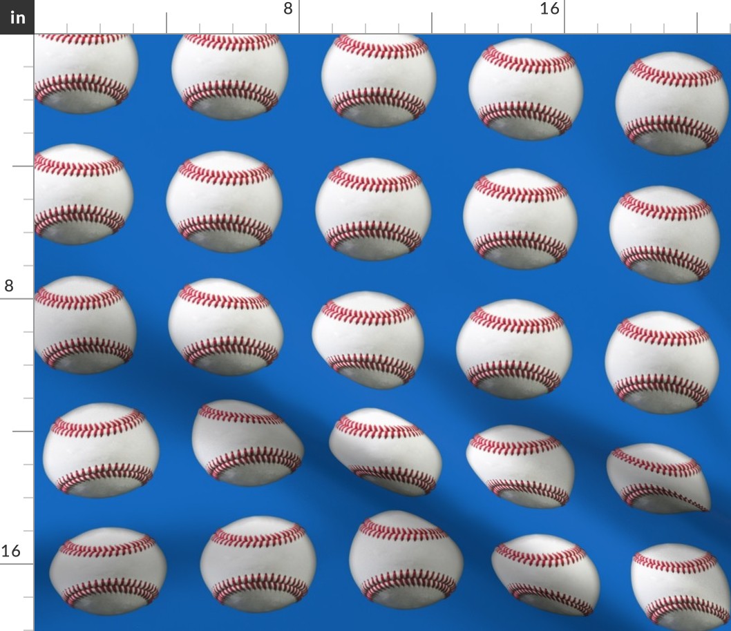 4" baseball charm squares