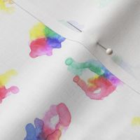 rainbow splash polka dots