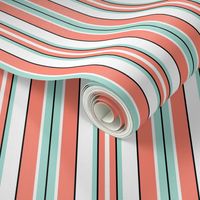 Beach Stripe - Coral