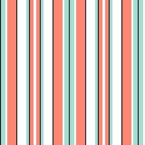 Beach Stripe - Coral