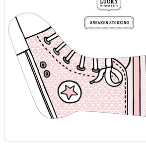 Happy Sew Lucky Sneaker Stocking - PINK
