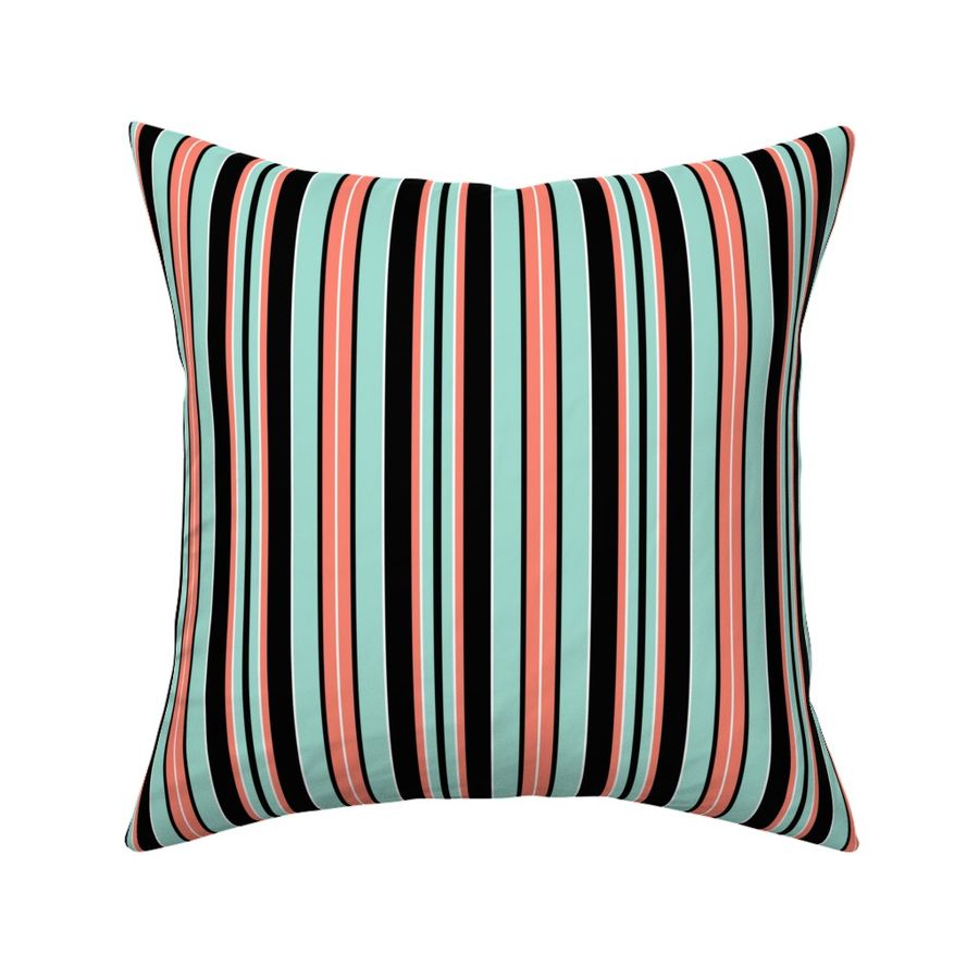 Beach Stripe - Mint-Black